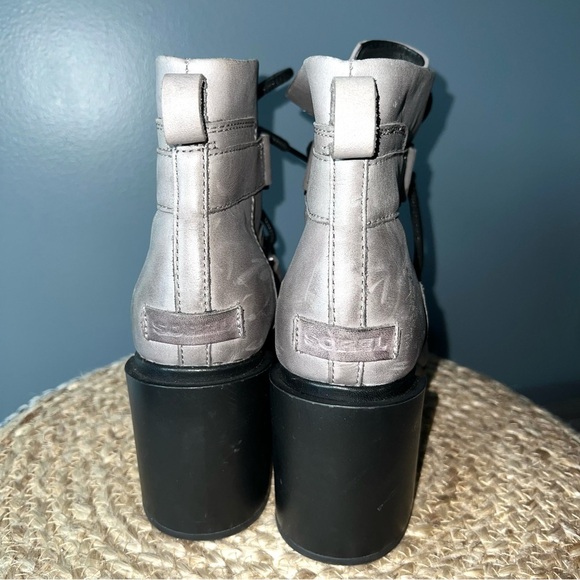 Sorel Margo Lace Up Leather Boots - Picture 3 of 10